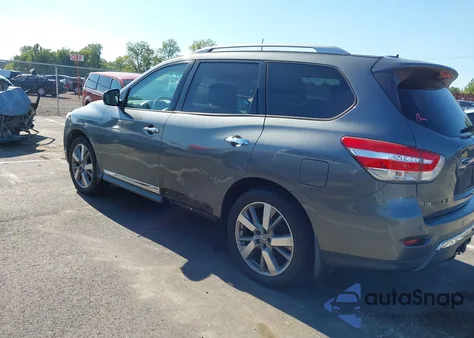 2014 Nissan Pathfinder Hybrid Platinum from USA, damaged, VIN 5N1CR2MNXEC653862